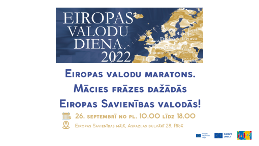  ES mājas Valodu maratons 26. septembrī!